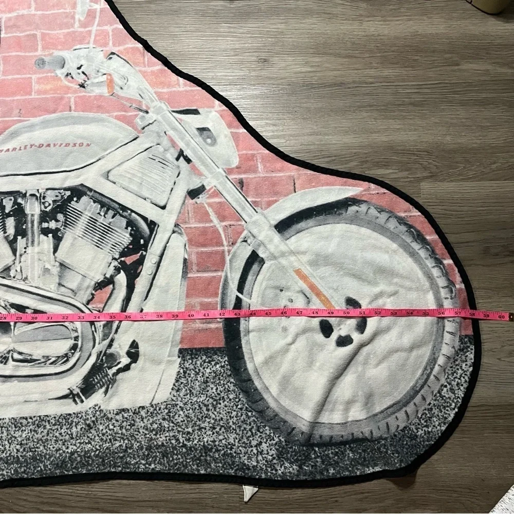 Vintage 1980’s Harley-Davidson Bike Motorcycle Shape Towel Terry Cloth